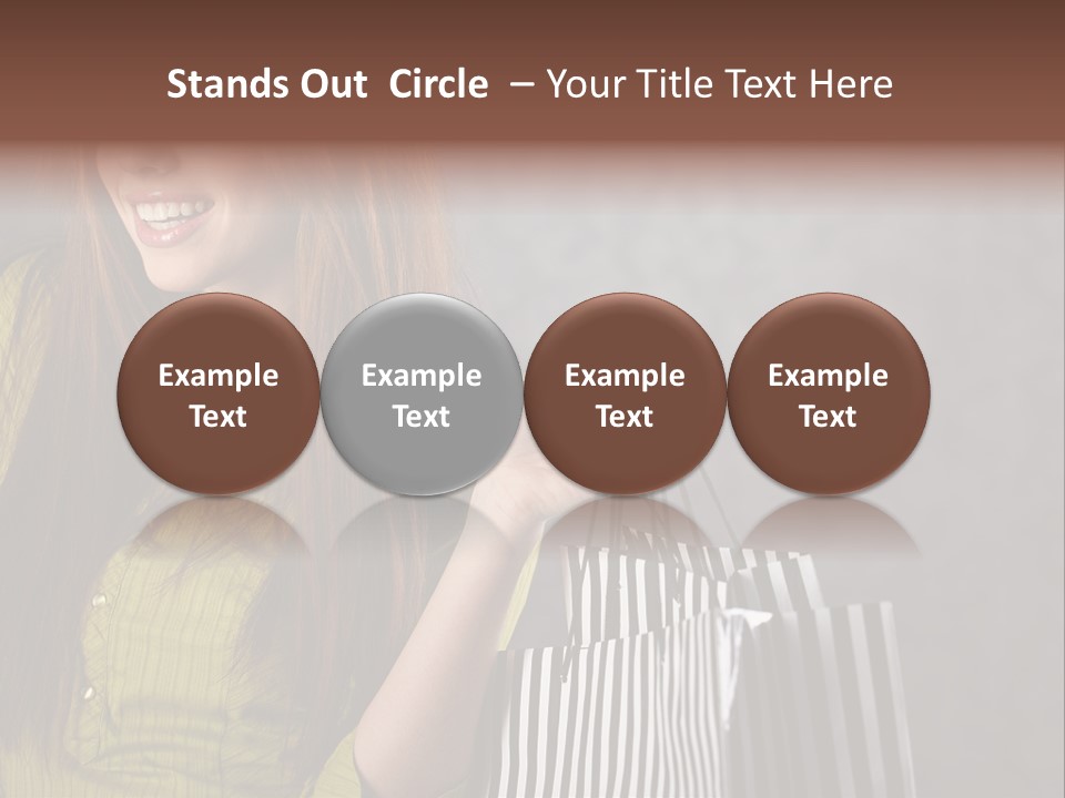 Beauty Cheerful Female PowerPoint Template