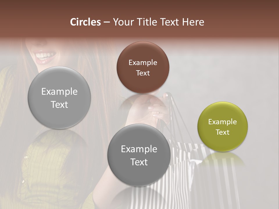 Beauty Cheerful Female PowerPoint Template