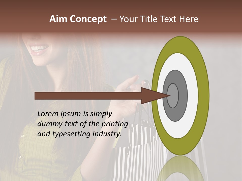 Beauty Cheerful Female PowerPoint Template