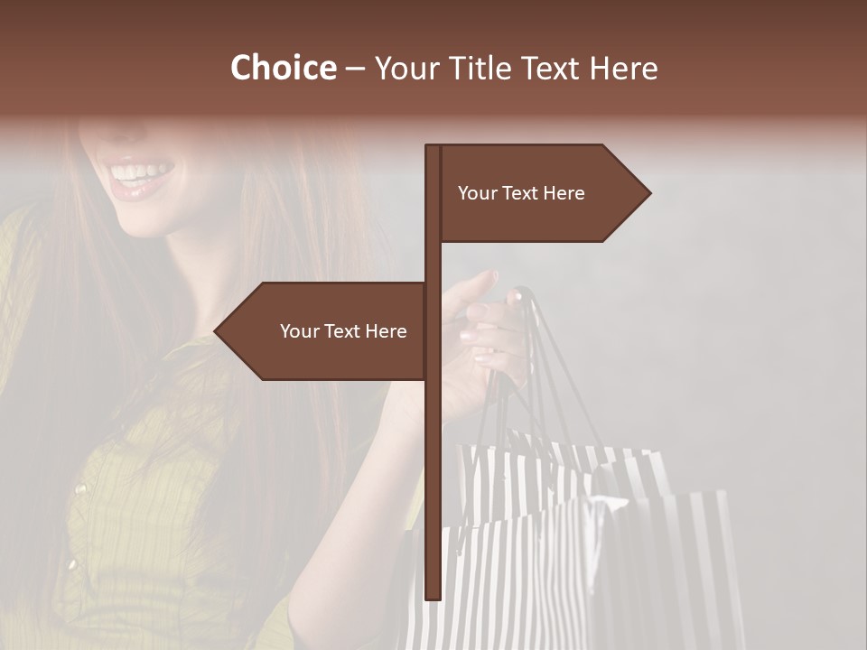 Beauty Cheerful Female PowerPoint Template