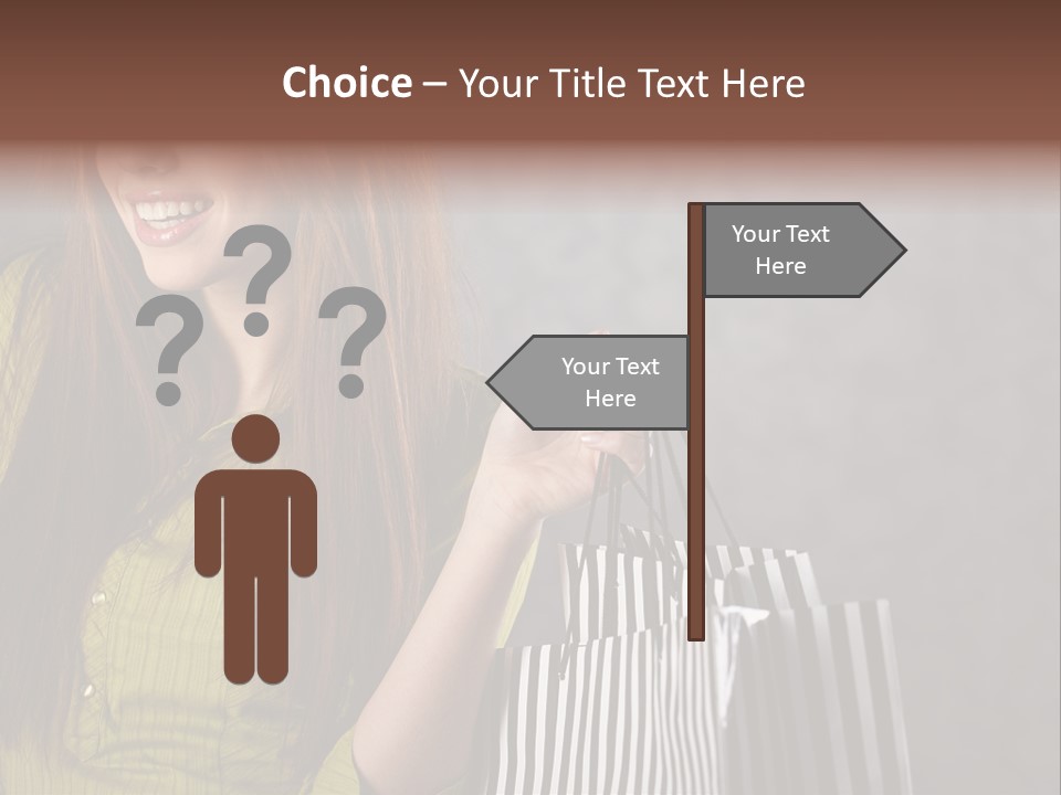 Beauty Cheerful Female PowerPoint Template