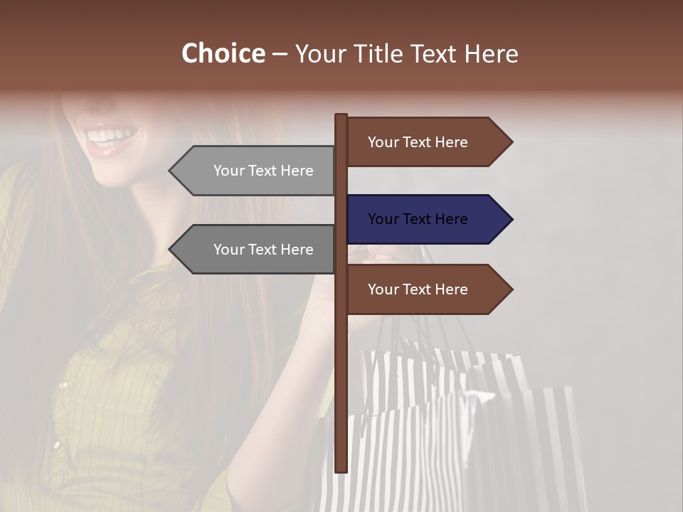 Beauty Cheerful Female PowerPoint Template