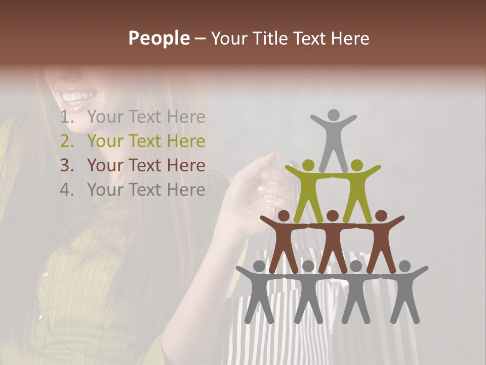 Beauty Cheerful Female PowerPoint Template