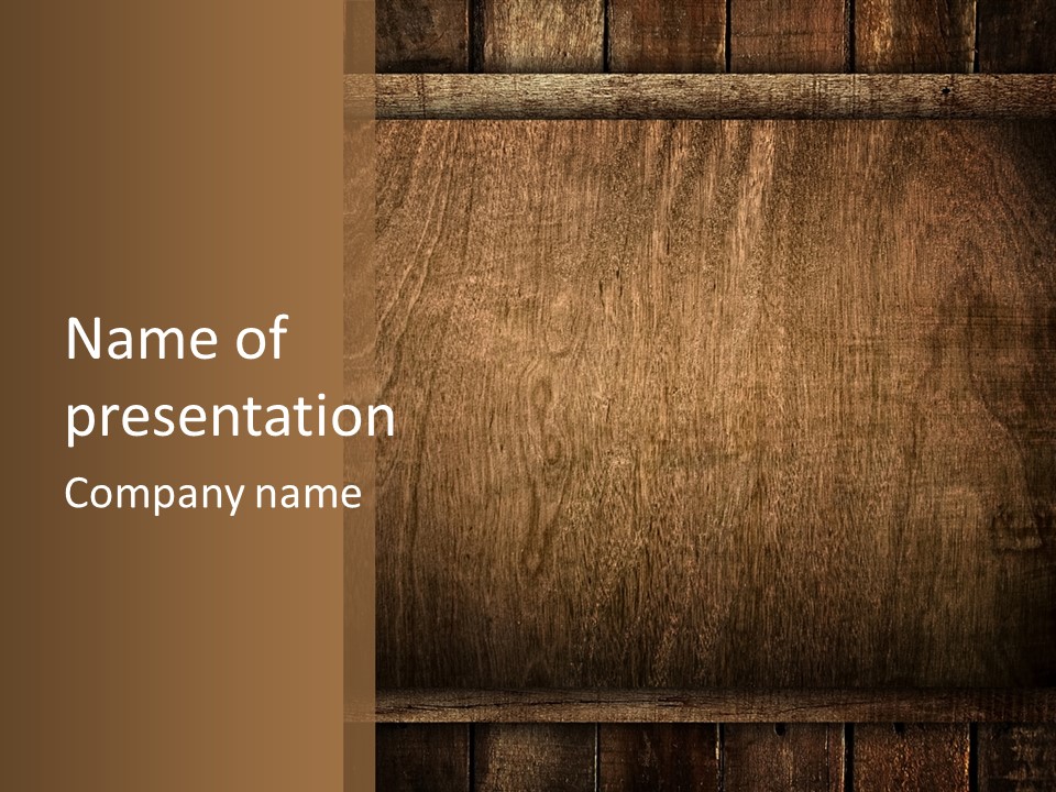 Background Wood PowerPoint Template