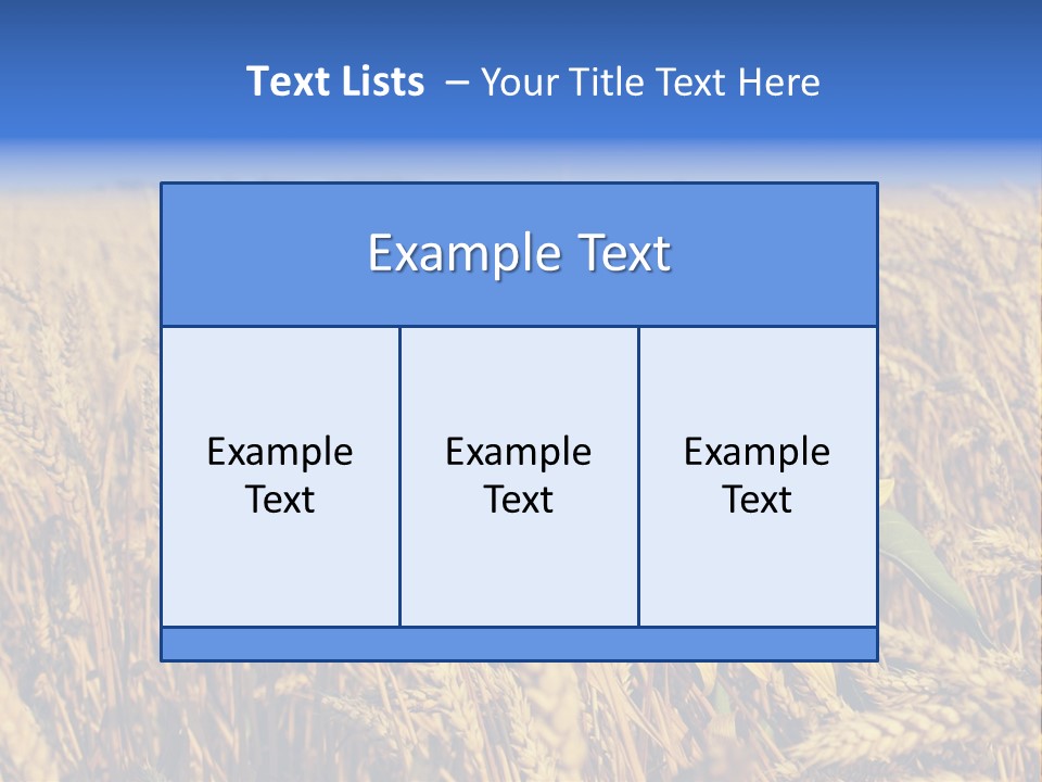 Sunflower And Wheat PowerPoint Template