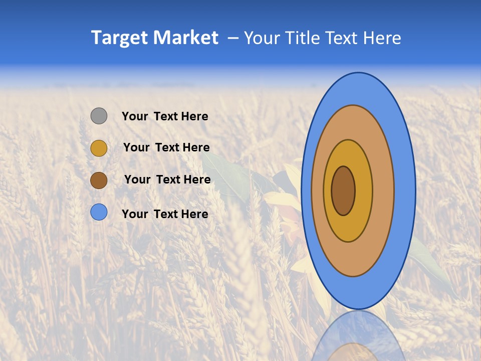 Sunflower And Wheat PowerPoint Template