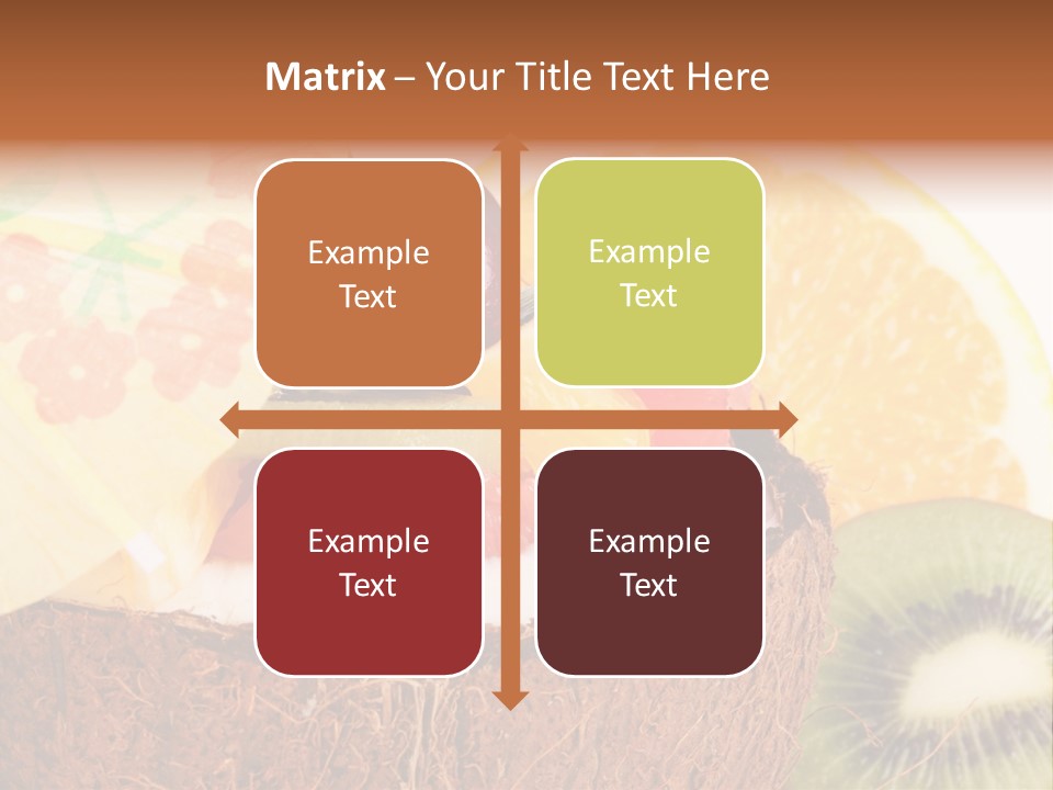 Vitamin Lunch Fruity PowerPoint Template