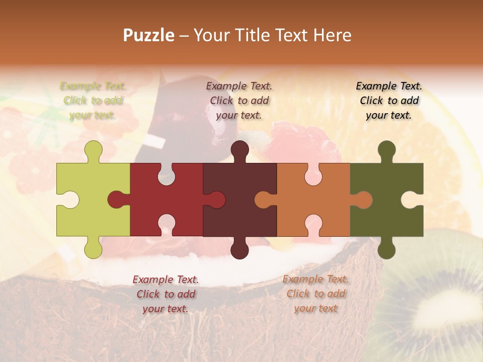 Vitamin Lunch Fruity PowerPoint Template