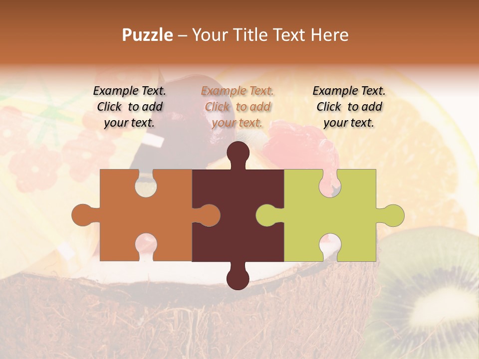 Vitamin Lunch Fruity PowerPoint Template