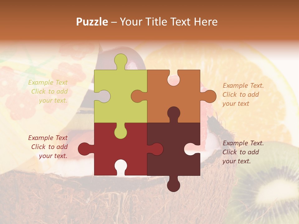 Vitamin Lunch Fruity PowerPoint Template