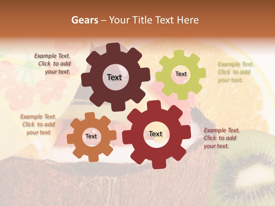 Vitamin Lunch Fruity PowerPoint Template