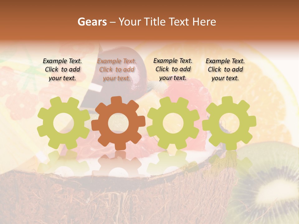 Vitamin Lunch Fruity PowerPoint Template