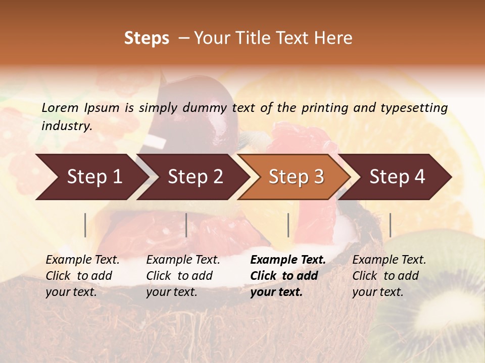 Vitamin Lunch Fruity PowerPoint Template