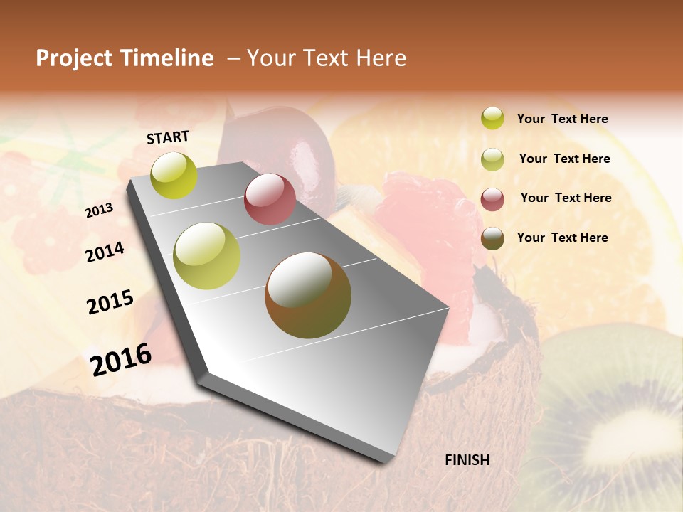 Vitamin Lunch Fruity PowerPoint Template