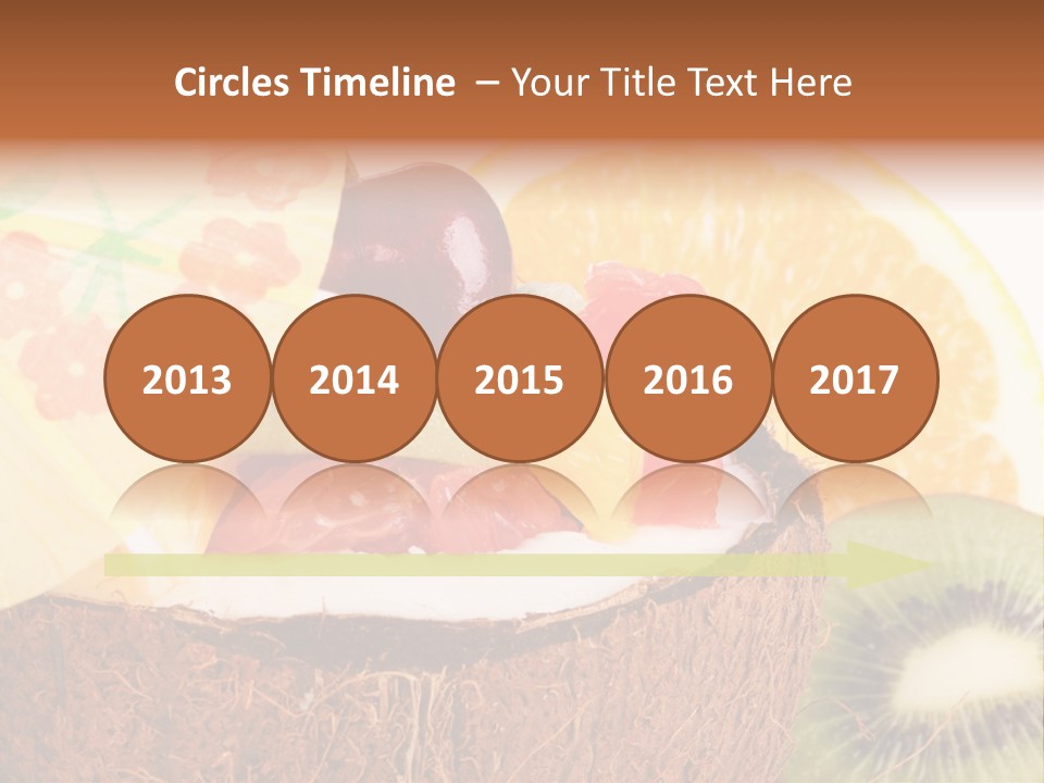 Vitamin Lunch Fruity PowerPoint Template