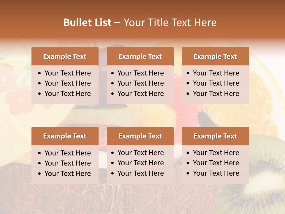 Vitamin Lunch Fruity PowerPoint Template