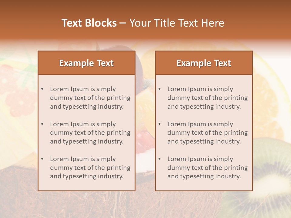 Vitamin Lunch Fruity PowerPoint Template