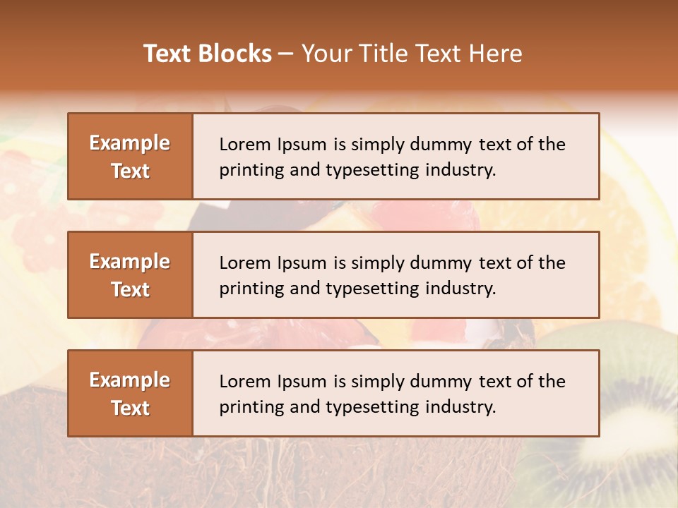 Vitamin Lunch Fruity PowerPoint Template