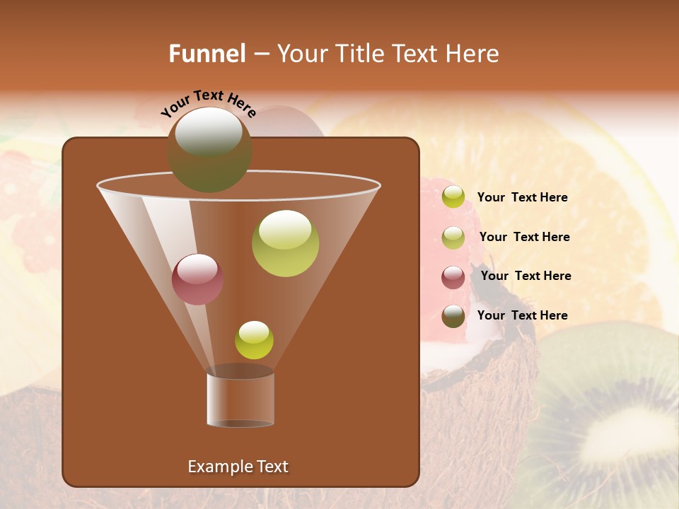 Vitamin Lunch Fruity PowerPoint Template