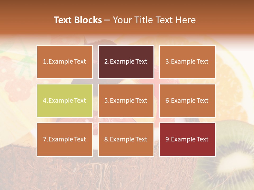 Vitamin Lunch Fruity PowerPoint Template