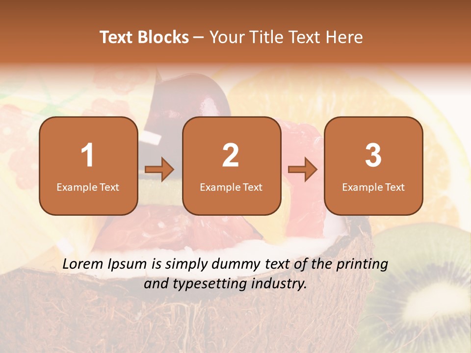 Vitamin Lunch Fruity PowerPoint Template