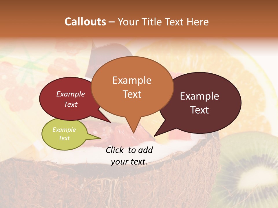 Vitamin Lunch Fruity PowerPoint Template