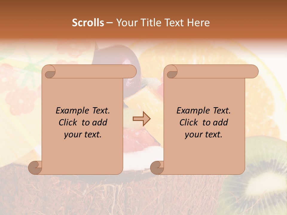 Vitamin Lunch Fruity PowerPoint Template