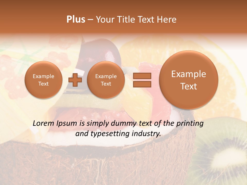 Vitamin Lunch Fruity PowerPoint Template