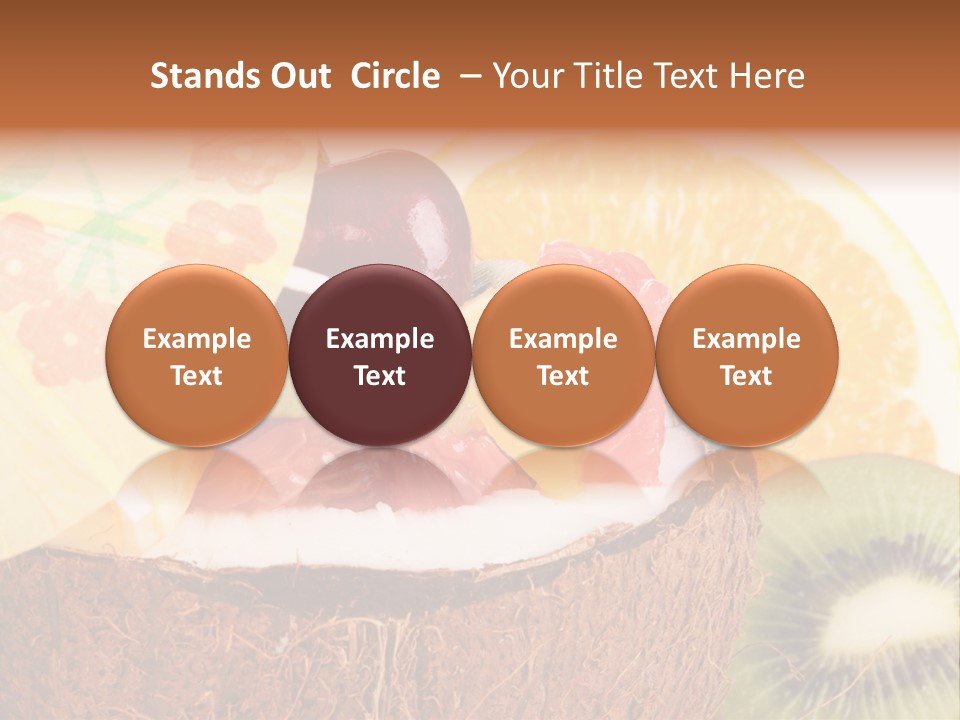 Vitamin Lunch Fruity PowerPoint Template