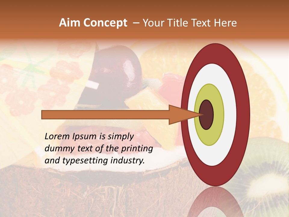 Vitamin Lunch Fruity PowerPoint Template