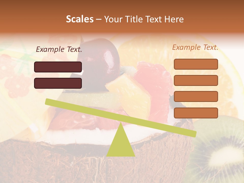 Vitamin Lunch Fruity PowerPoint Template