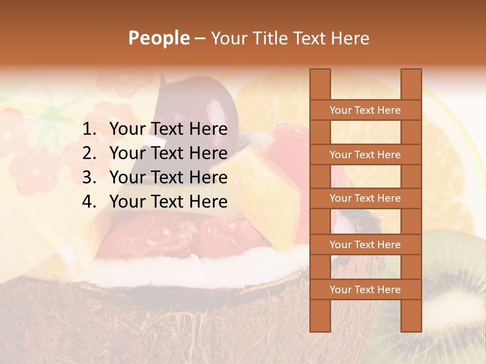 Vitamin Lunch Fruity PowerPoint Template