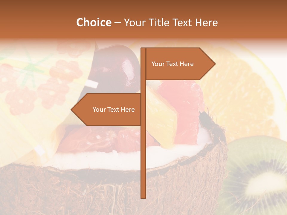 Vitamin Lunch Fruity PowerPoint Template