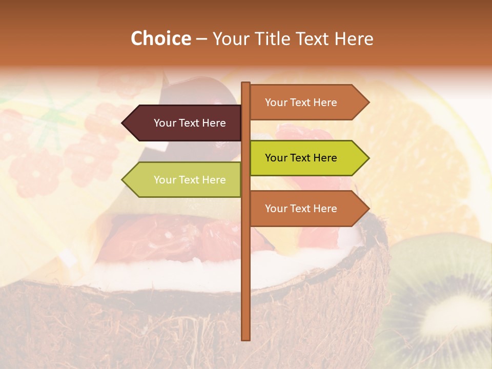 Vitamin Lunch Fruity PowerPoint Template