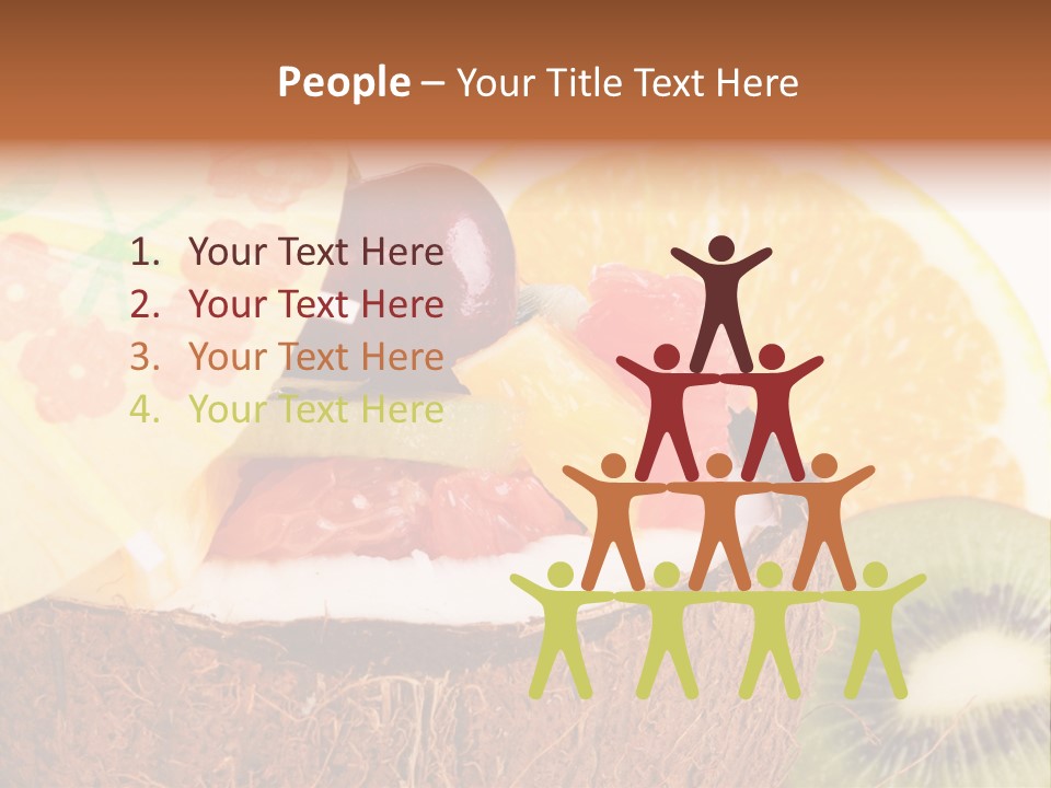 Vitamin Lunch Fruity PowerPoint Template