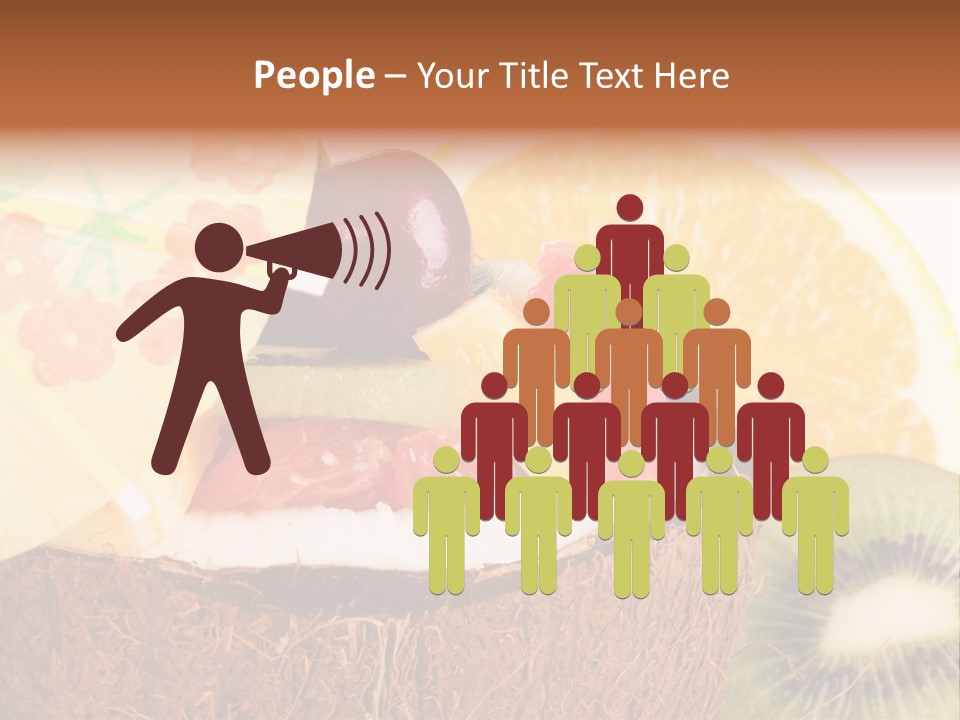 Vitamin Lunch Fruity PowerPoint Template