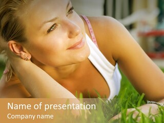 Meadow Person People PowerPoint Template