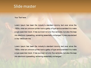 Meadow Person People PowerPoint Template
