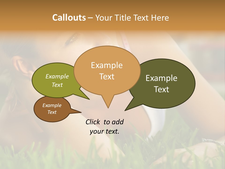 Meadow Person People PowerPoint Template
