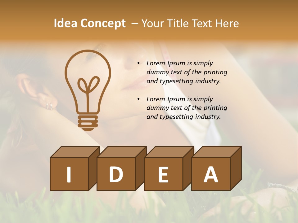 Meadow Person People PowerPoint Template