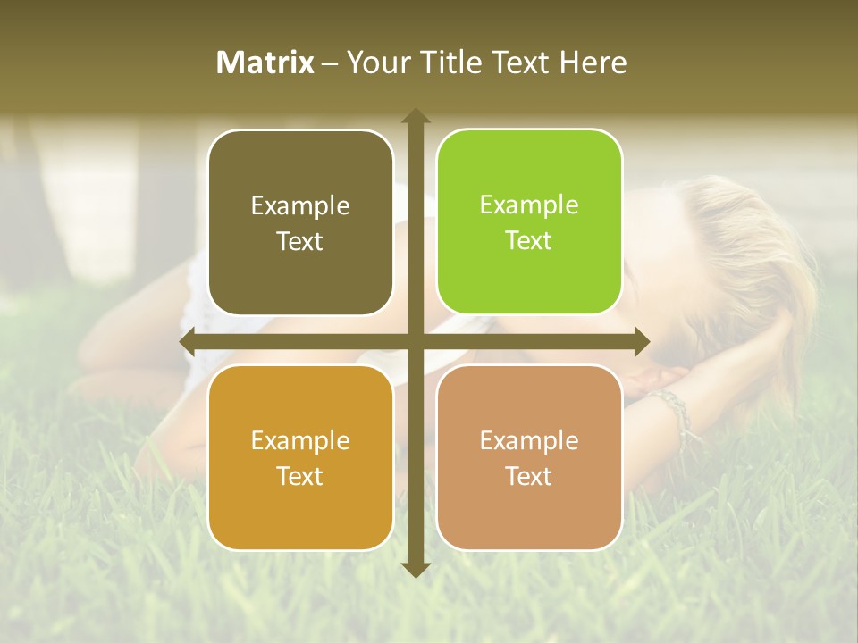 People Lawn Spring PowerPoint Template