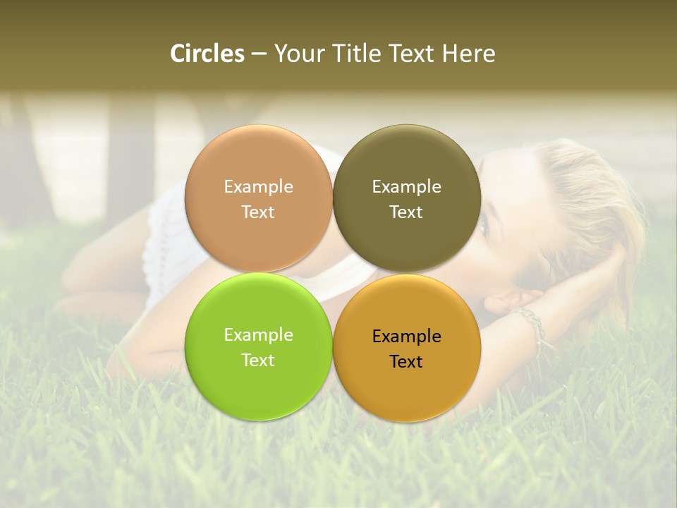 People Lawn Spring PowerPoint Template