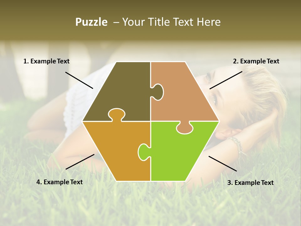 People Lawn Spring PowerPoint Template