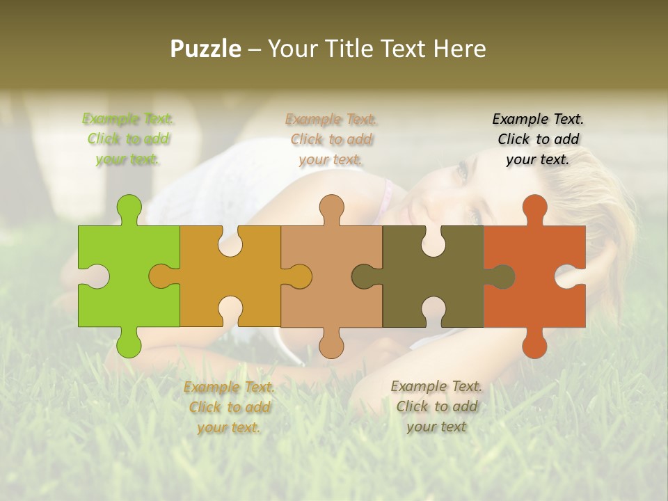 People Lawn Spring PowerPoint Template