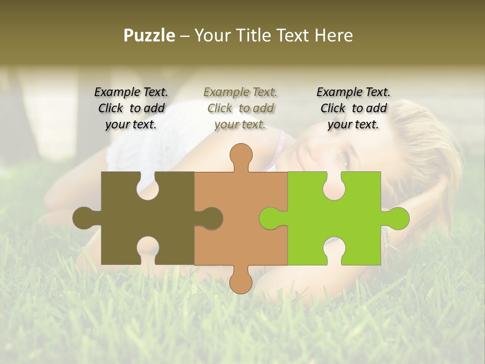 People Lawn Spring PowerPoint Template