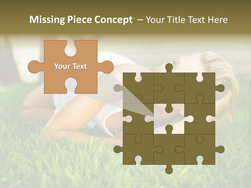 People Lawn Spring PowerPoint Template