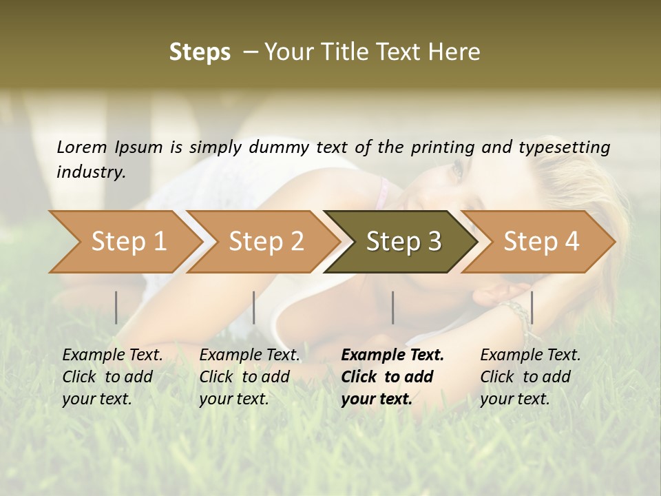 People Lawn Spring PowerPoint Template
