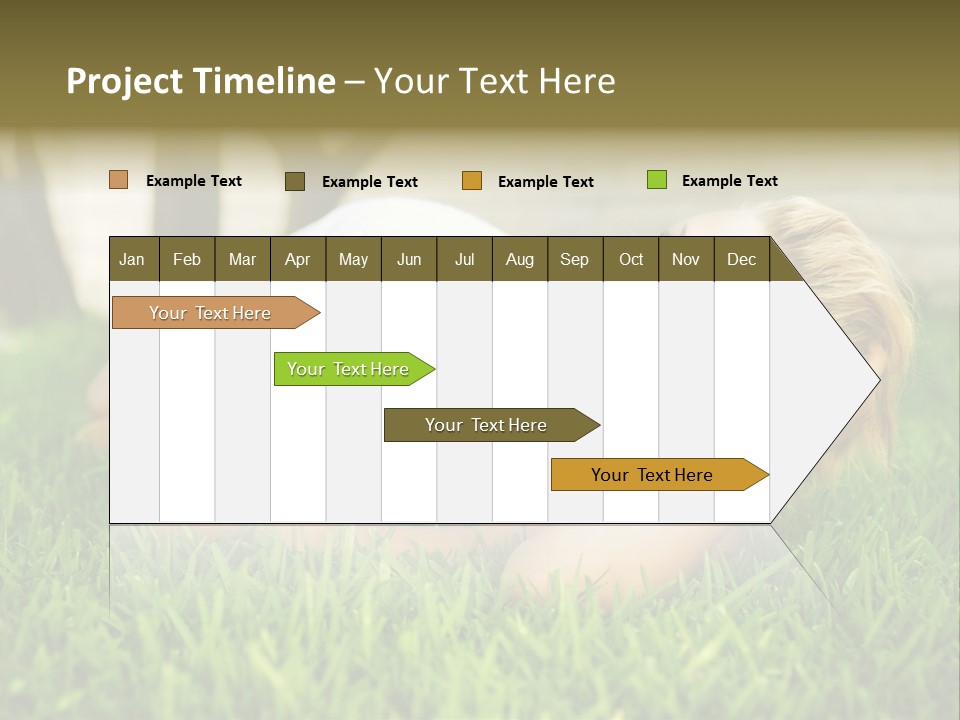 People Lawn Spring PowerPoint Template