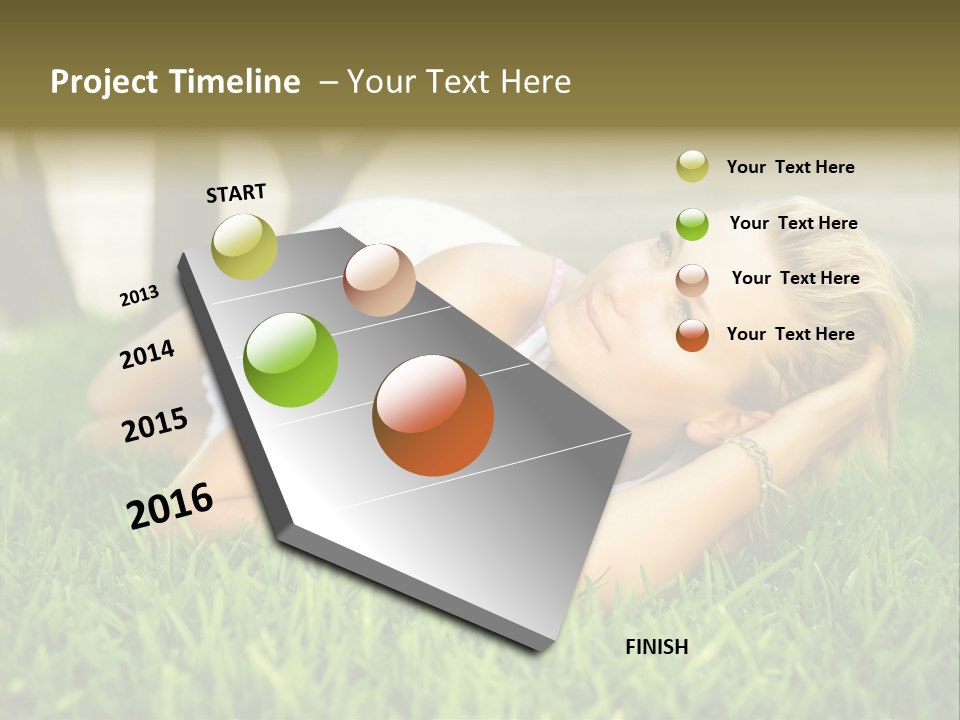 People Lawn Spring PowerPoint Template