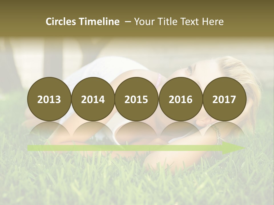 People Lawn Spring PowerPoint Template